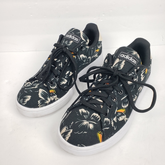 Adidas x Farm Rio Advantage Black Butterfly Shoe 6 - Picture 3 of 14